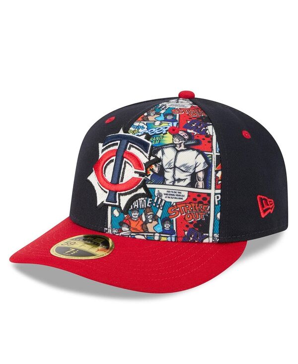 ニューエラ メンズ アクセサリー 帽子 New Era Men's Navy/Red Minnesota Twins 2025 MLB Diamond Hero Edition Low Profile 59FIFTY Fitted Hat Navy Red ネイビー