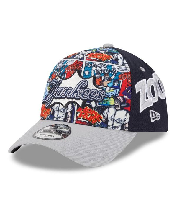 ニューエラ メンズ アクセサリー 帽子 New Era Men's Navy/Gray New York Yankees 2025 MLB Diamond Hero Edition A-Frame 9FORTY Adjustable Hat Navy Gray グレー