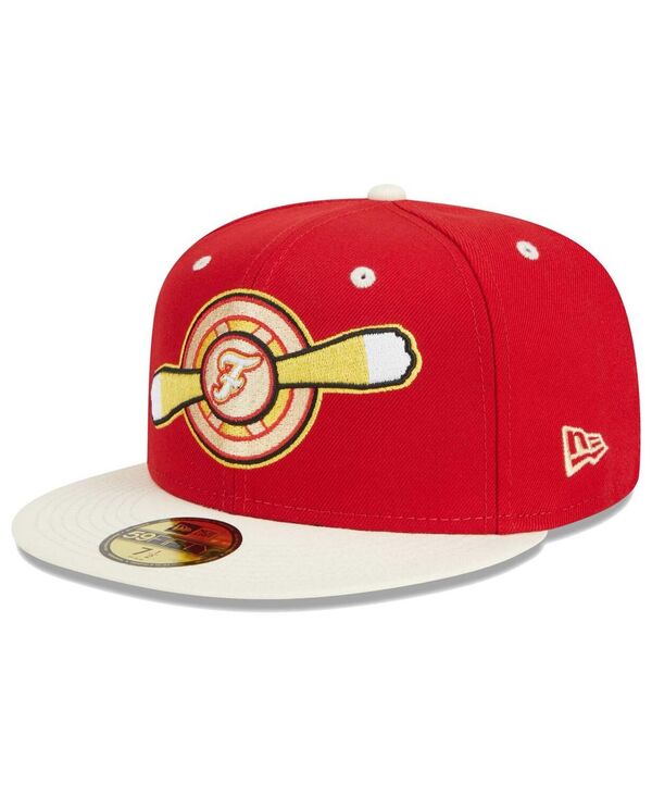 ニューエラ メンズ アクセサリー 帽子 New Era Men's Red Winston-Salem Dash Theme Nights Flight 59FIFTY Fitted Hat Red レッド