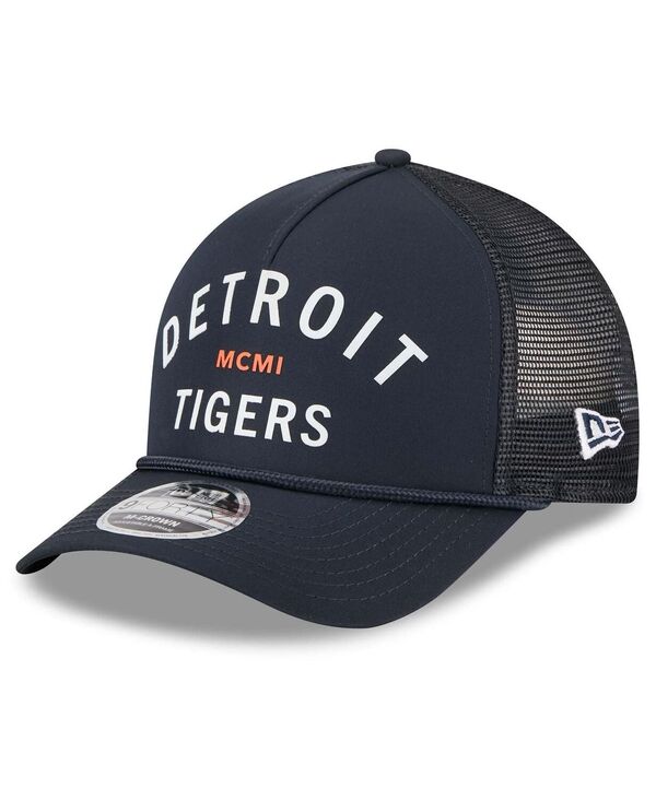 ニューエラ メンズ アクセサリー 帽子 ミニ New Era Men'sNavy Detroit Tigers Minimalist 9FORTY A-Frame Adjustable Hat Navy ネイビー|ReVida 店