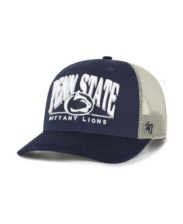 47 ブランド メンズ アクセサリー 帽子 '47 Brand Men's Navy Penn State Nittany Lions Arid Adjustable Trucker Hat Navy ネイビー