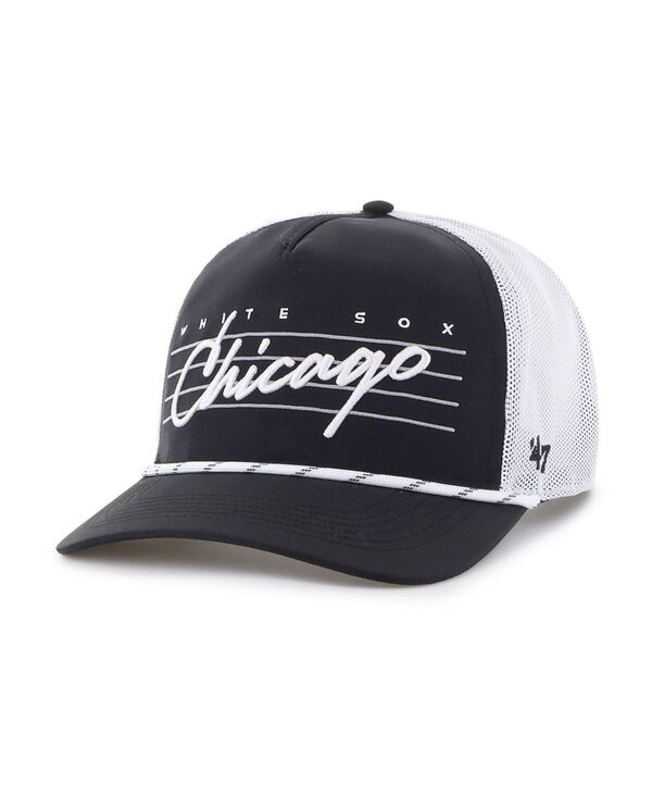 47 ブランド メンズ アクセサリー 帽子 メッシュ ダウン '47 Brand Men's Black Chicago White Sox Brrr Downburst Mesh Hitch Adjustable Hat Black ブラック