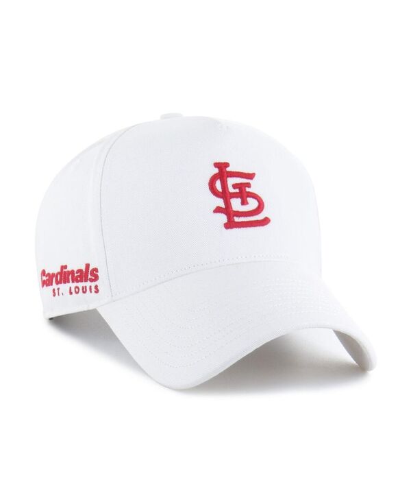 47 ブランド メンズ アクセサリー 帽子 '47 Brand Men's White St. Louis Cardinals Foundational Pinch Offside Adjustable Hat White ホワイト