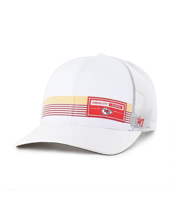 47 ブランド メンズ アクセサリー 帽子 '47 Brand Men's White Kansas City Chiefs Rangefinder Trucker Adjustable Hat White ホワイト