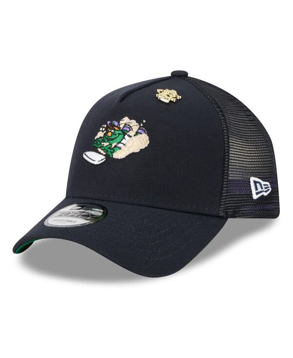 ニューエラ メンズ アクセサリー 帽子 New Era Men's Navy Boston Red Sox 2025 Big League Chew A-Frame 9FORTY Adjustable Trucker Hat Navy ネイビー