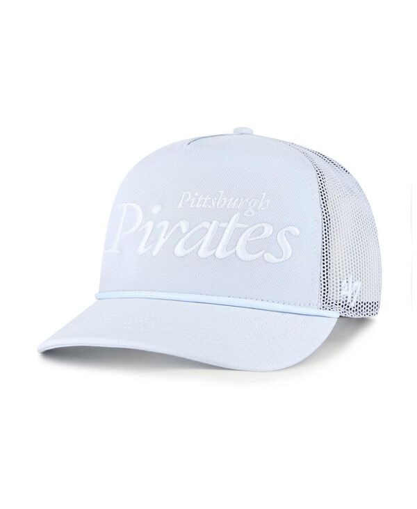 47 ブランド メンズ アクセサリー 帽子 '47 Brand Men's Light Blue Pittsburgh Pirates Foundation Script Hitch Adjustable Trucker Hat Light Blue ブルー