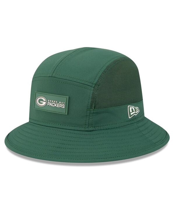 ニューエラ メンズ アクセサリー 帽子 New Era Men's greenBay Packers 2025 Sideline Bucket Hat Green グリーン｜ReVida 店