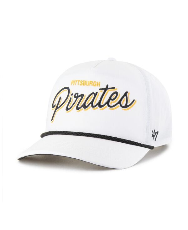 47 ブランド メンズ アクセサリー 帽子 '47 Brand Men's White Pittsburgh Pirates Brrr Fairway Hitch Adjustable Hat White ホワイト