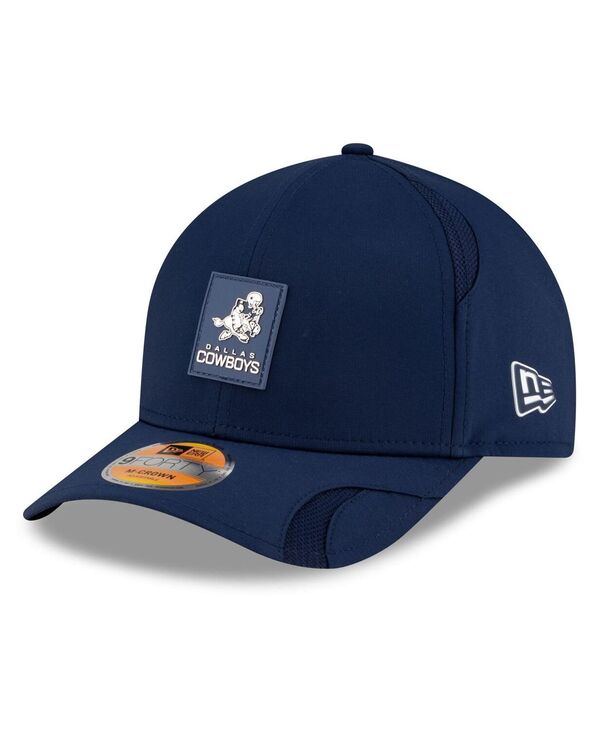 ニューエラ メンズ アクセサリー 帽子 New Era Men's Navy Dallas Cowboys 2025 Sideline Throwback M-Crown 9FORTY Adjustable Hat Navy ネイビー