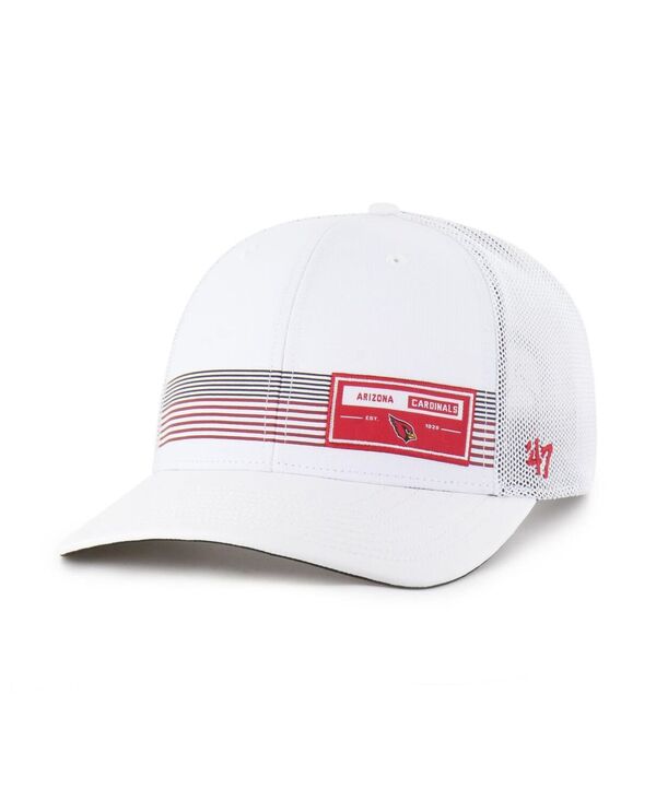 47 ブランド メンズ アクセサリー 帽子 '47 Brand Men's White Arizona Cardinals Rangefinder Trucker Adjustable Hat White ホワイト