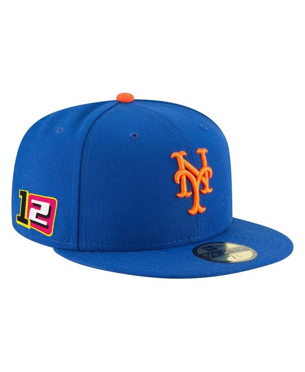 ニューエラ メンズ アクセサリー 帽子 New Era Men's Francisco Lindor Royal New York Mets 2025 Player ’ s Weekend 59FIFTY Fitted Hat Royal
