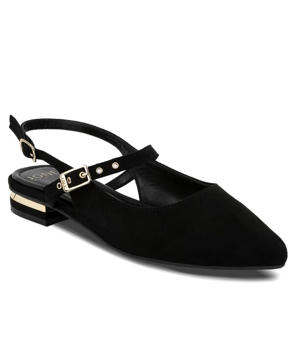 ジョーンズニューヨーク レディース シューズ パンプス Jones New York Women's Quinema Slingback Flats Black Micro ブラック