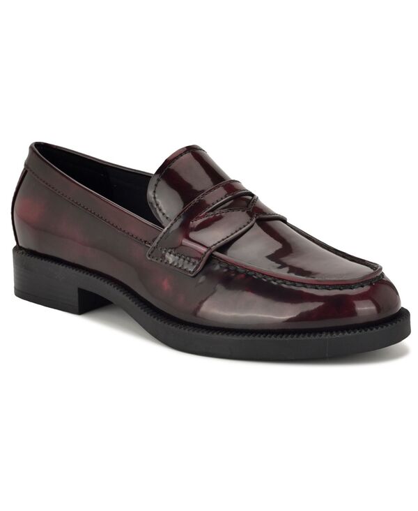 ナインウェスト レディース シューズ パンプス ローファー Nine West Women's Berg Slip-On Penny Loafers Wine Patent ワイン