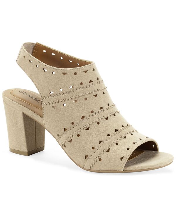 スタイルアンドコー レディース シューズ サンダル Style & Co Women's Peggyy Peep-Toe Sandals Papyrus