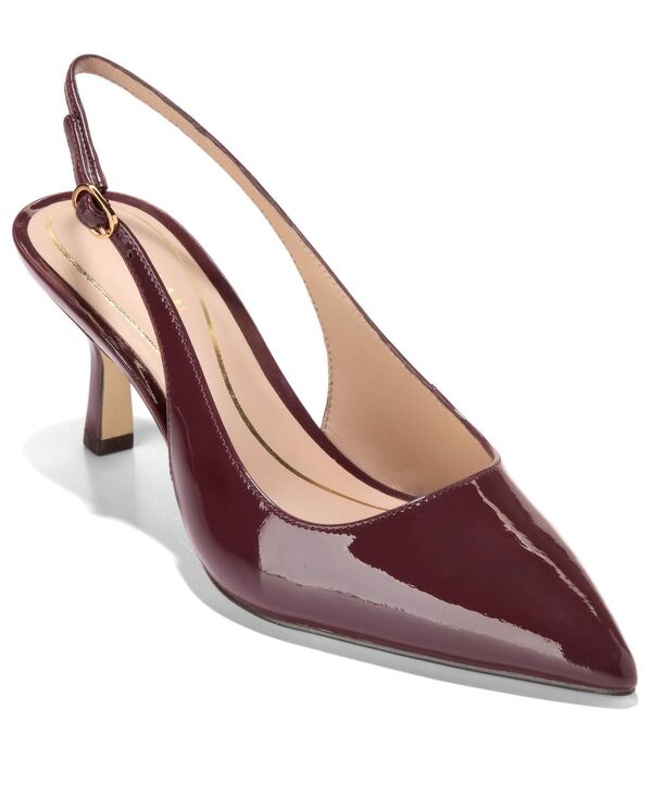 コールハーン レディース シューズ パンプス Cole Haan Women's Hansell Sling Back Pumps Black Garnet Patent Leather ブラック
