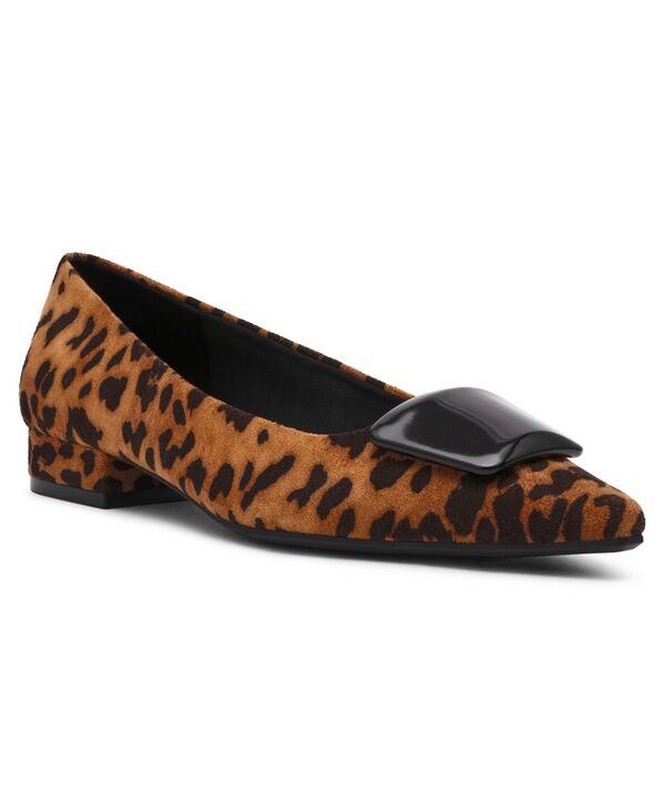 アンクライン レディース シューズ パンプス Anne Klein Women's Crawford Pointed Toe Flats Leopard アニマル｜ReVida 店 15,466円