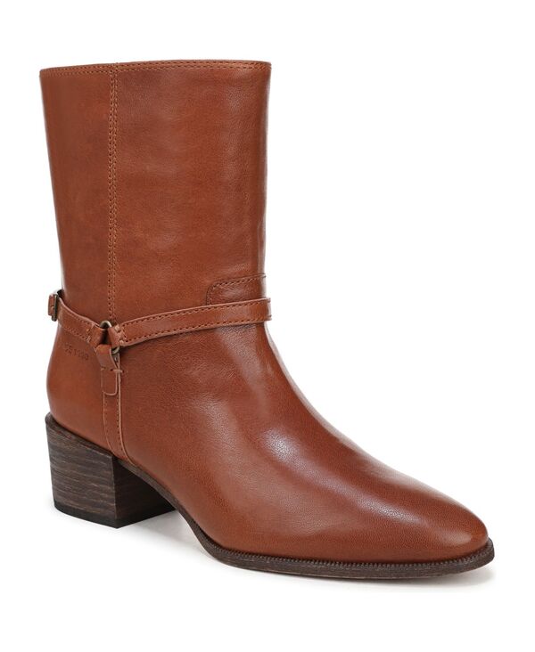 フランコサルト レディース シューズ ブーツ・レインブーツ Franco Sarto Women's Kian Round Toe Pull On Short Boots Cognac Brown Leather ブラウン 17,836円