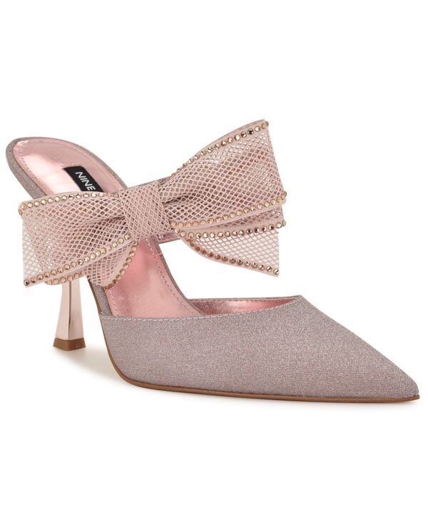 ナインウェスト レディース シューズ パンプス Nine West Women's Bowey Slip-On Pointy Toe Dress Pumps Light Pink Glitter Satin ピンク 16,485円