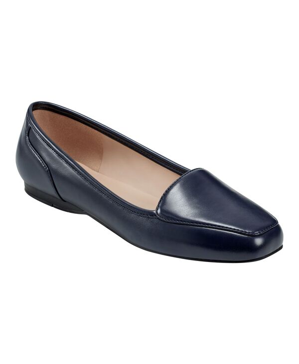 バンドリーノ レディース シューズ パンプス 置き目毛革 Bandolino Women\u0027s Liberty Square Toe Slip-On Loafers Navy 米国海軍
