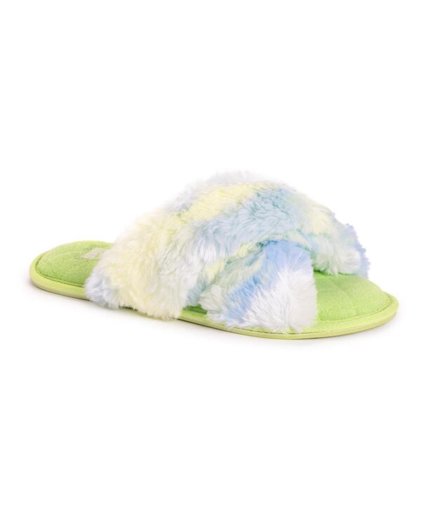 ムクルクス レディース シューズ サンダル MUK LUKS Women's Perley Criss Cross Slipper Green tie dye グリーン