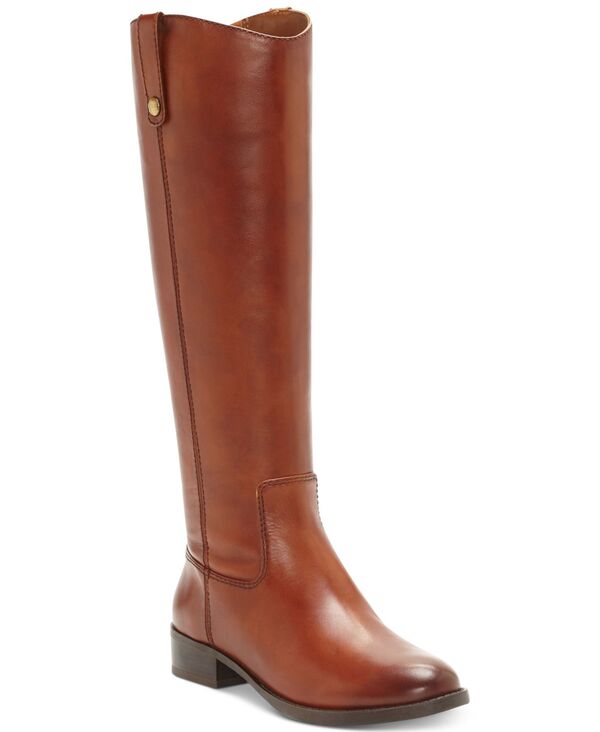 アイ.エヌ.シー インターナショナル コンセプト レディース シューズ ブーツ・レインブーツ レザー I.N.C. International Concepts Fawne Riding Leather Boots Regular & Wide Calf Cognac|ReVida 店