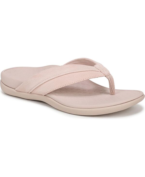 バイオニック レディース シューズ パンプス サンダル Vionic Womens Shore Thong Sandals Cameo rose suede