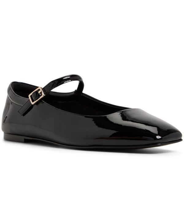 アルド レディース シューズ パンプス ALDO Women's Kristyn Square-Toe Mary Jane Flats Black Patent ブラック