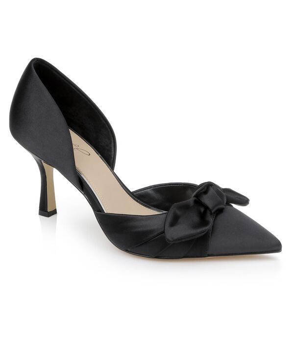 ジュウェルダグレイミシュカ レディース シューズ パンプス Jewel Badgley Mischka Women's Emelia Evening Pumps Black Satin ブラック