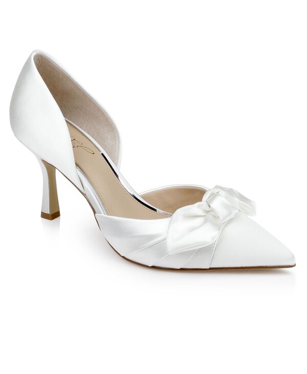ジュウェルダグレイミシュカ レディース シューズ パンプス Jewel Badgley Mischka Women's Emelia Evening Pumps Ivory Satin アイボリー 26,100円