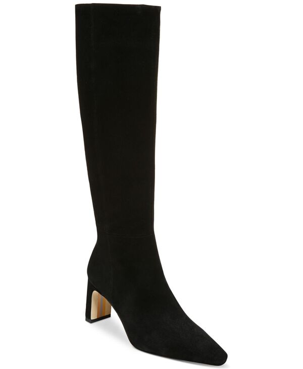 サムエデルマン レディース シューズ パンプス ブーツ Sam Edelman Sylvia Snip-Toe Knee-High Dress Boots Regular \u0026 Wide Calf Black Suede 黒いこと