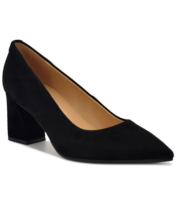 ナインウェスト レディース シューズ パンプス Nine West Women's Kalore 9X9 Slip-On Dress Pumps Black Suede ブラック｜ReVida 店