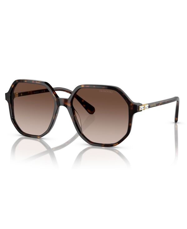 スワロフスキー レディース アクセサリー サングラス・アイウェア Swarovski Women's Sunglasses Gradient SK6003 Havana