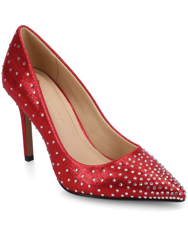 ジュルネ コレクション レディース シューズ パンプス Journee Collection Women's Venus Pointed Toe Comfort Dress Pumps Red レッド｜ReVida 店