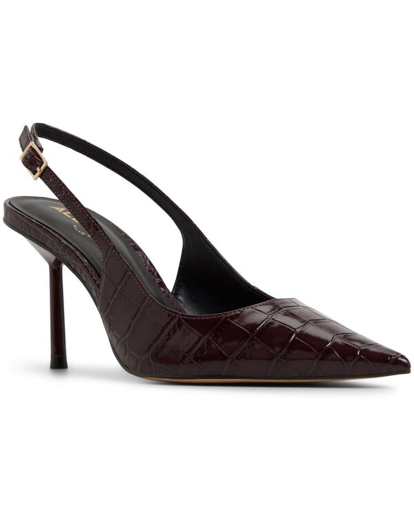 アルド レディース シューズ パンプス ヒール ALDO Women's Seralina Pointed-Toe Slingback High Heels Bordo Croco