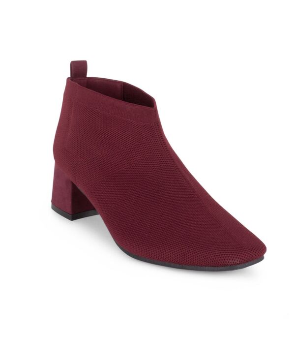 タハリ レディース シューズ ブーツ・レインブーツ アンクル ブーツ ニット Tahari Women's Corniche Knit Ankle Boots Burgundy バーガンディ