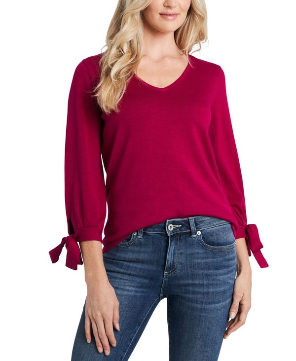 セーター 国内外の人気 ニット セーター レディース セセ アウター Plumeria Sweater V Neck Tie Sleeve Coloradomaternalmentalhealth Org