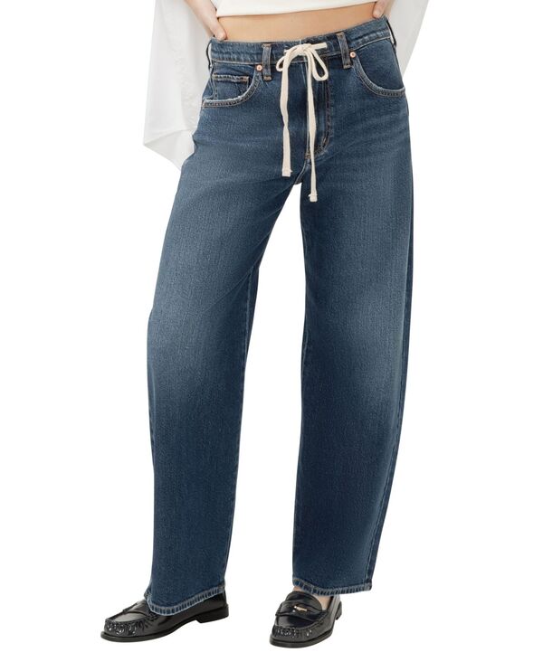 シルバー ジーンズ レディース ボトムス デニムパンツ ストレート Silver Jeans Co. Women's Be Easy High Rise Straight Leg Jeans Dotty｜ReVida 店