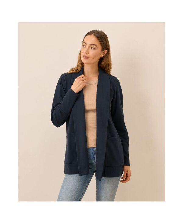 パクト レディース アウター ニット・セーター カーディガン Pact Women's Airplane Wrap Cardigan Midnight blue ブルー