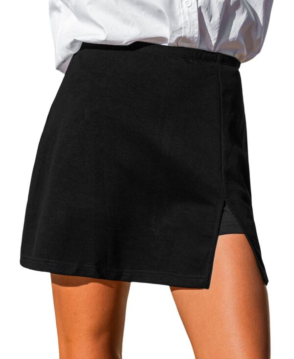 カップシー レディース ボトムス ハーフパンツ・ショーツ Cupshe Women's Flirty by Nature Skort Black ブラック|ReVida 店