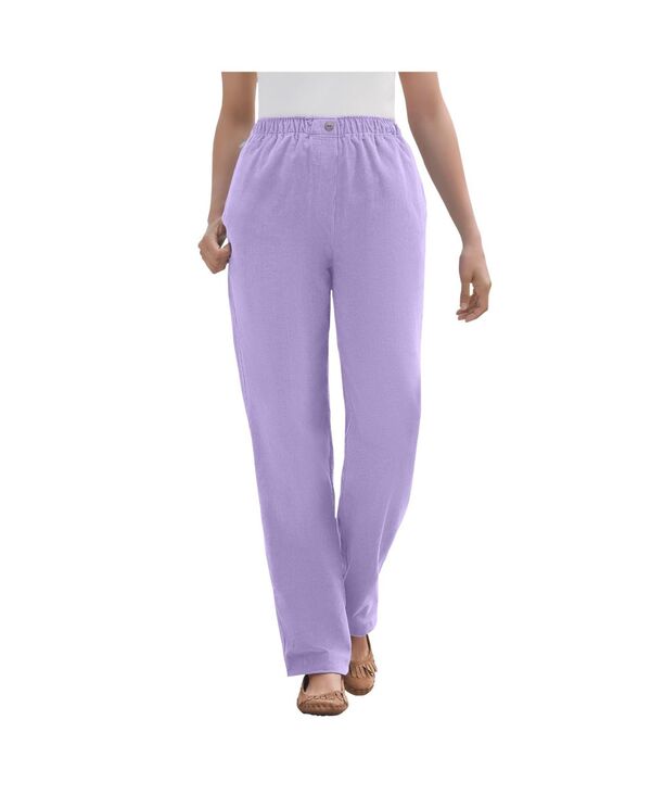 ウーマン ウィズイン レディース ボトムス カジュアルパンツ コーデュロイ Woman Within Women's Within 7-Day Corduroy Straight-Leg Pant Soft iris