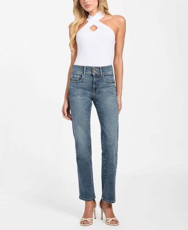 ゲス レディース ボトムス デニムパンツ ストレート ジーンズ GUESS Women's Shape-Up Straight Leg Jeans Dolce Vita|ReVida 店
