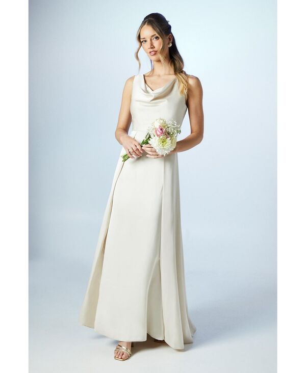 コースト レディース トップス ワンピース ノースリーブ Coast Sleeveless Cowl Neck Bridesmaid Dress Champagne シャンパン