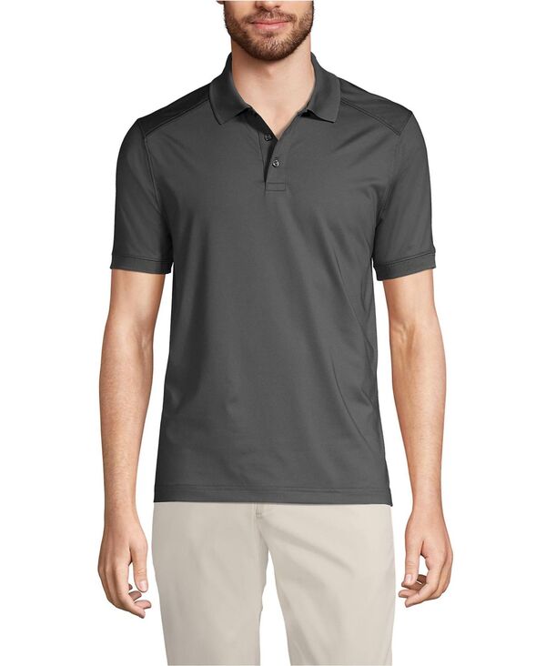 ランズエンド メンズ トップス ポロシャツ Lands' End Men's Big Short Sleeve Rapid Dry Active Polo Shirt Soapstone