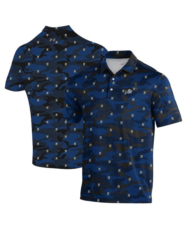 アンダーアーマー メンズ トップス ポロシャツ Under Armour Men's navyMidshipmen Gameday ArmourFuse Polo Shirt Navy ネイビー