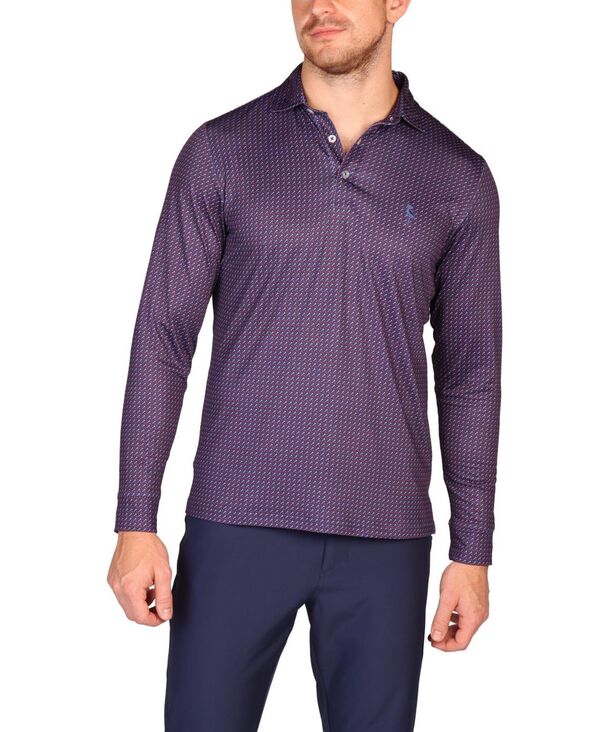 テーラーバード メンズ トップス ポロシャツ Tシャツ 長袖 Tailorbyrd Men's Gameplay Long-Sleeve Performance Polo - Golf Tees Multi マルチカラー
