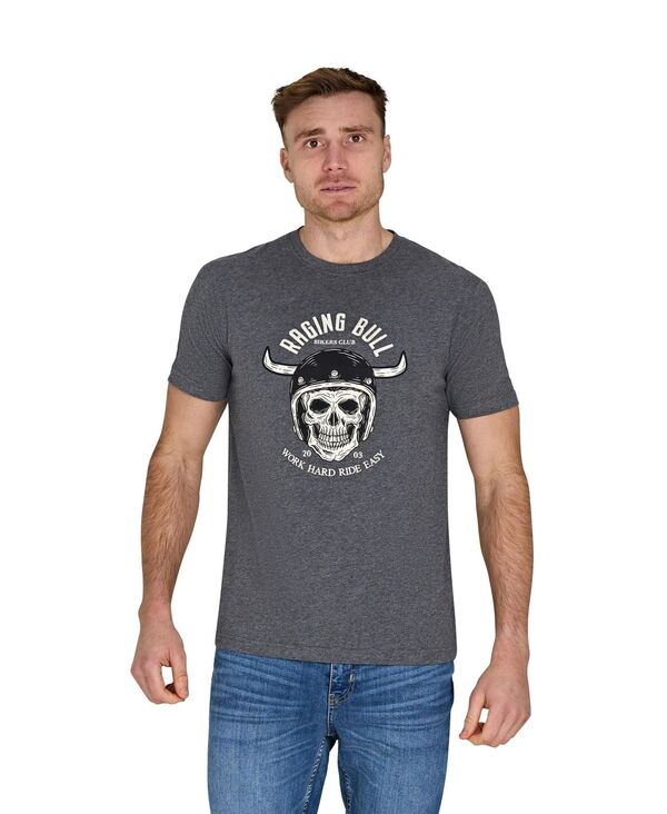 ライジングブル メンズ トップス Tシャツ Raging Bull Work Hard Ride Easy T-Shirt Charcoal チャコール 12,565円