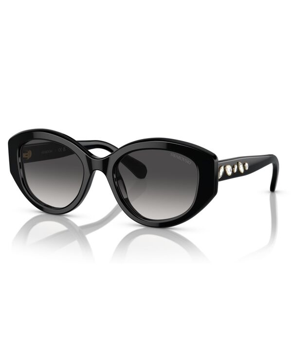スワロフスキー レディース アクセサリー サングラス・アイウェア Swarovski Women's Sunglasses Gradient SK6005 Black ブラック
