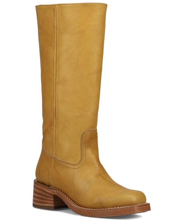 フライ レディース シューズ ブーツ・レインブーツ トール ブーツ Frye Women's Campus 14L Montan Square Toe Tall Boots Banana
