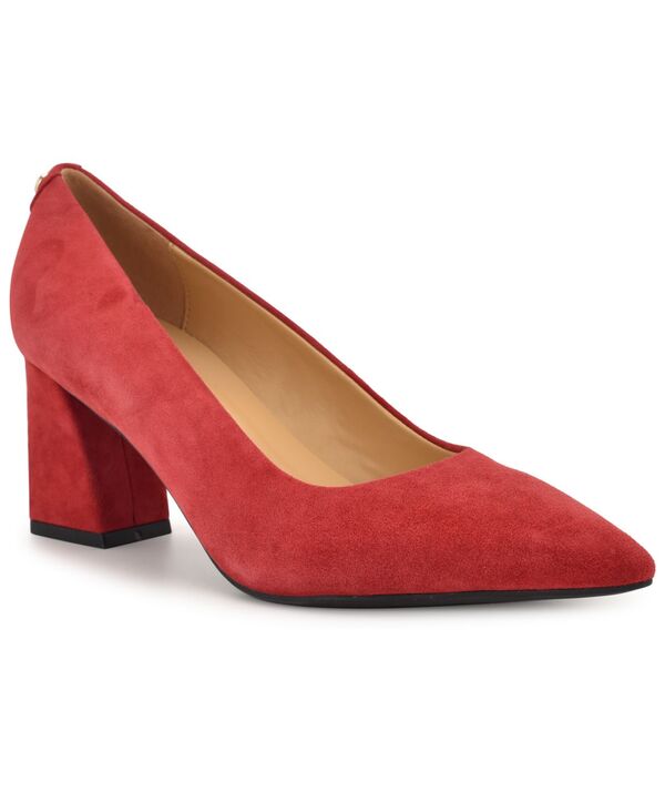 ナインウェスト レディース シューズ パンプス Nine West Women's Kalore 9X9 Slip-On Dress Pumps Red Suede レッド|ReVida 店