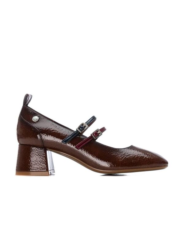 キシタイ レディース シューズ パンプス ヒール Women's Block Heel Pointy Toe Pumps By XTI Camel キャメル